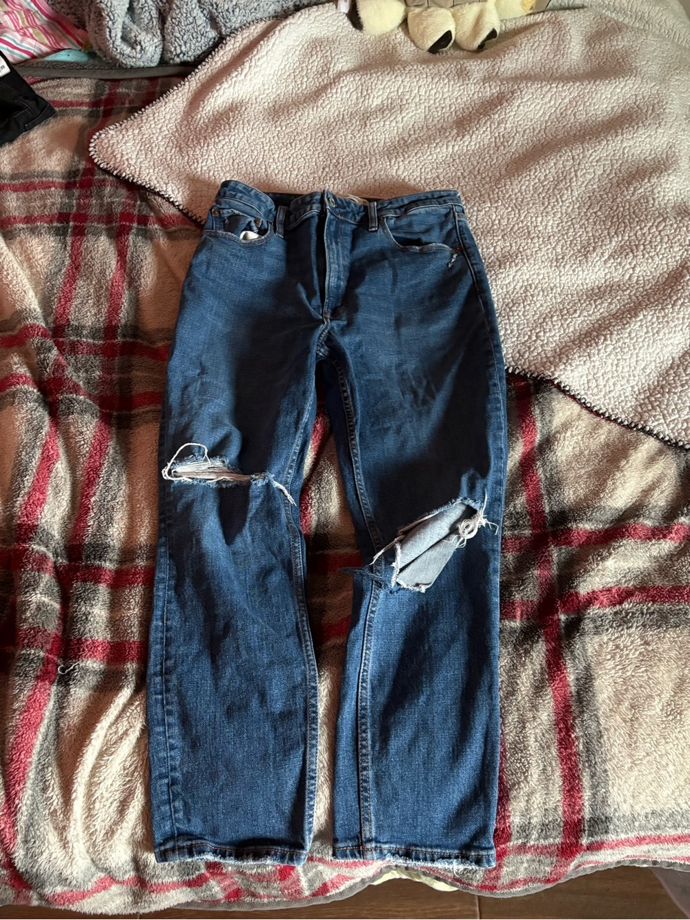 Abercrombie & Fitch Light Blue Skinny High-Rise Jeans